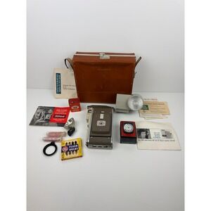 Vintage Polaroid Land Camera Model 80A Highlander with Case Wink-Light & Manuals